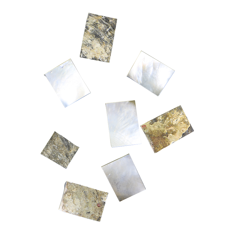 BBRCON30 - BMOP - RECTANGLE - NATURAL CURVE, ORIGINAL BACK, NOT POLISHED - OCEAN SHELL STUDIOS