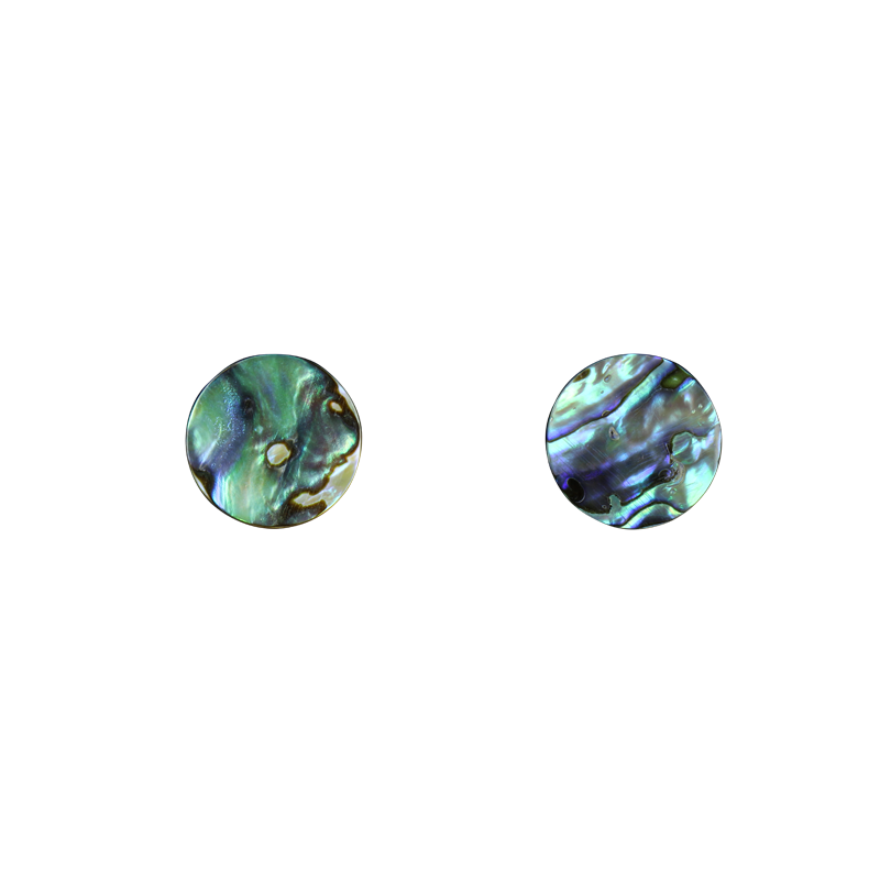 BPCCCT20_2 - PAUA - CIRCLE - NATURAL CURVE, CLEAN BACK, TUMBLED POLISHED - OCEAN SHELL STUDIOS