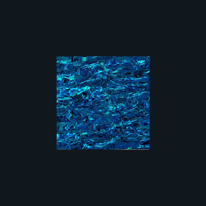 TB200 - 200x200mm SHELL VENEER TILE PAUA BLUE SAPPHIRE - OCEAN SHELL STUDIOS