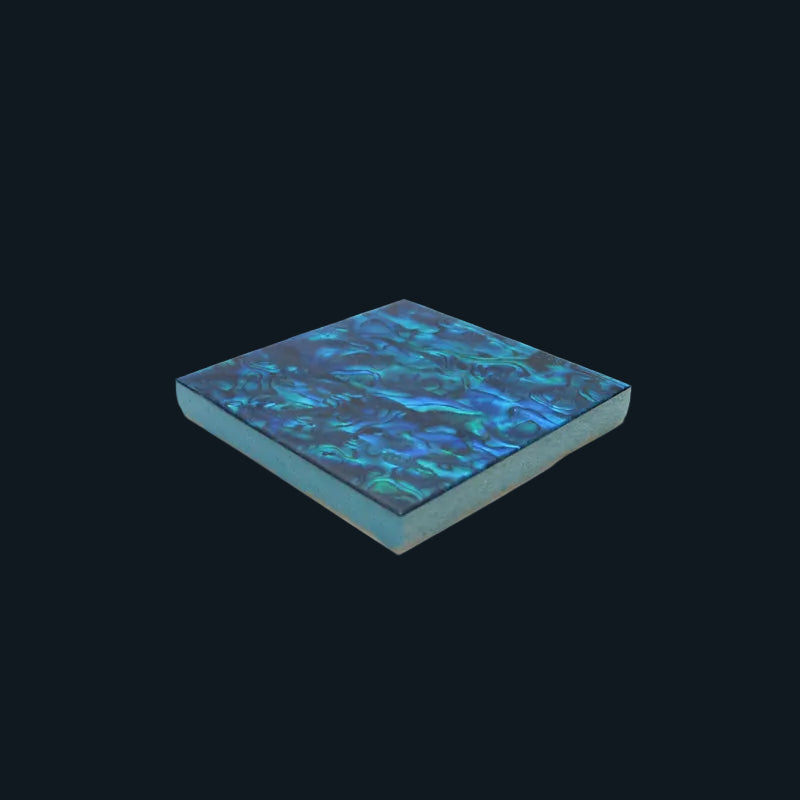 TBI - 50x50mm SHELL VENEER TILE PAUA BLUE SAPPHIRE - OCEAN SHELL STUDIOS