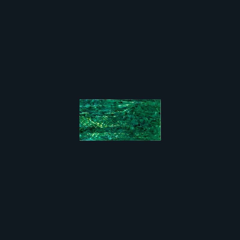 TG150 - 150x75mm SHELL VENEER TILE PAUA EMERALD GREEN - OCEAN SHELL STUDIOS