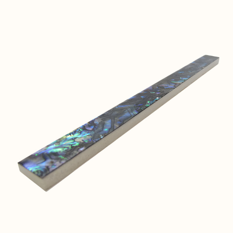 TP15 - 200x15mm SHELL VENEER TILE PAUA ALL NATURAL - OCEAN SHELL STUDIOS