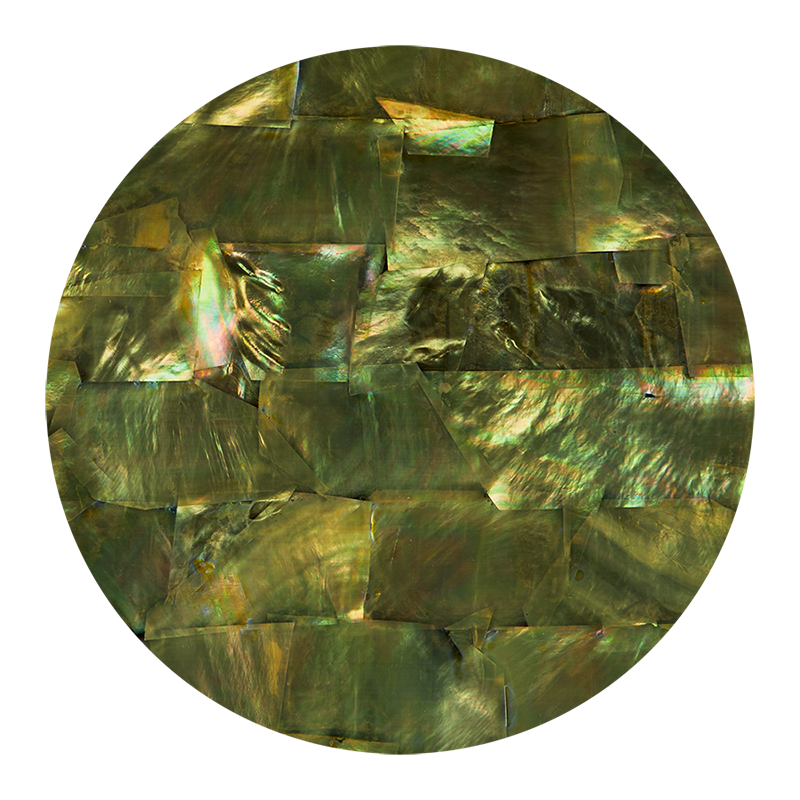 VCWCE200 - RETAIL READY - SHELL VENEER COATED - WMOP CATS EYE - OCEAN SHELL STUDIOS