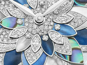 Luxury Watch with Blue Abalone Paua Blanks