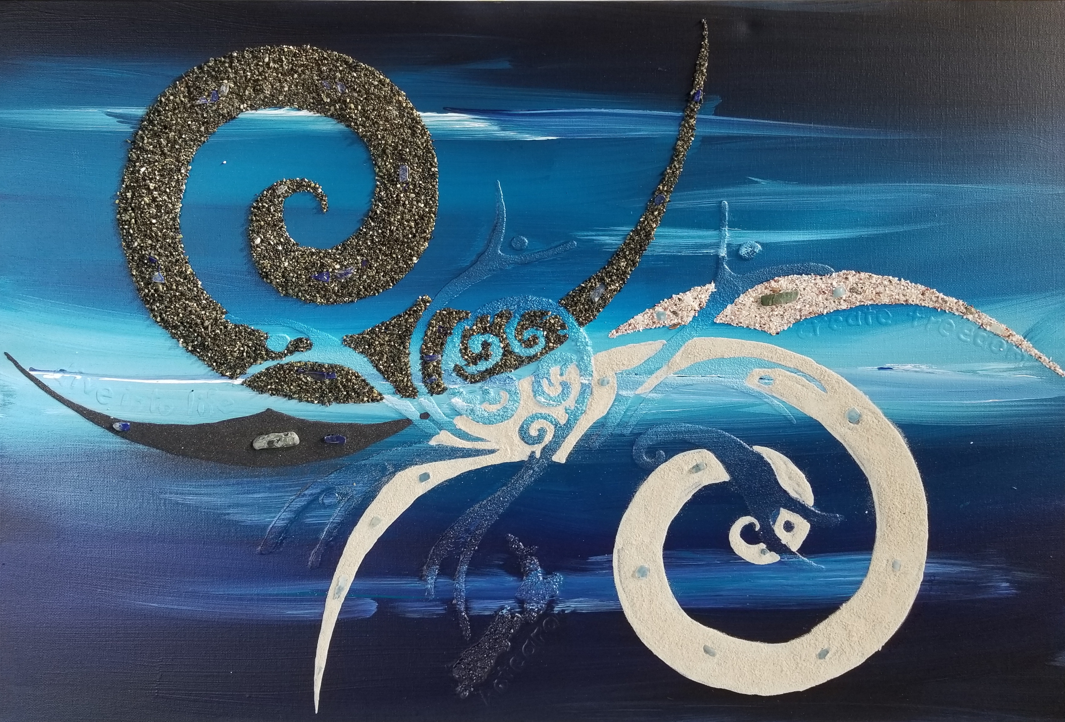 Art with Shell Pieces