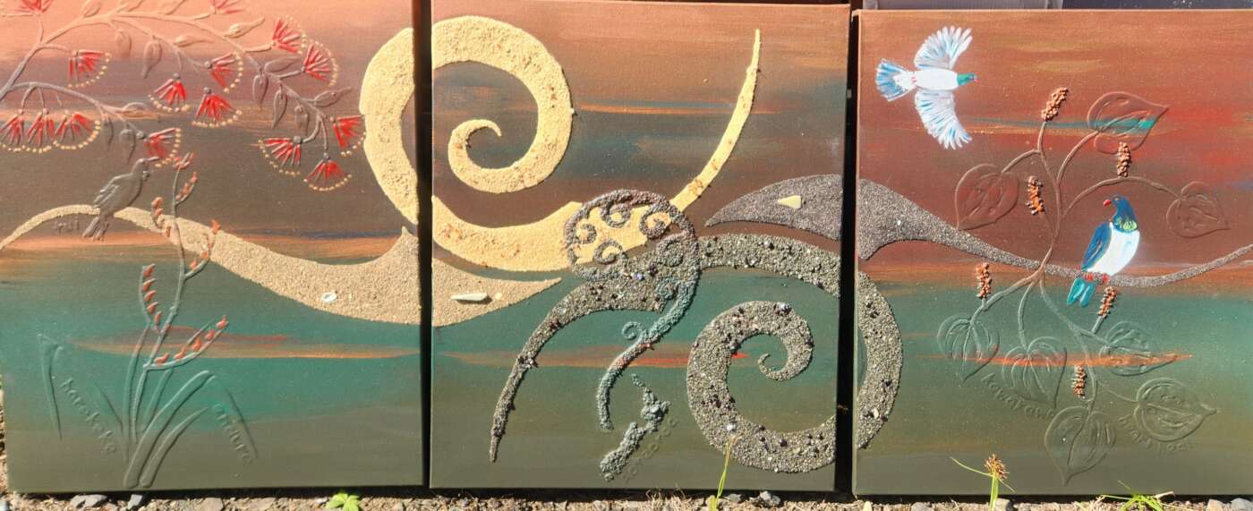 Shell Chips in Wall Art
