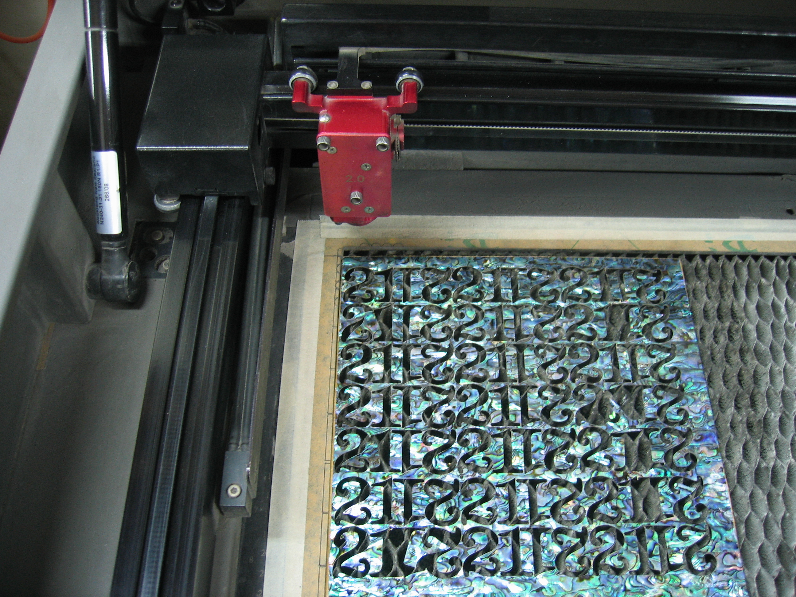 Laser Cutting for Paua Shell Veneer