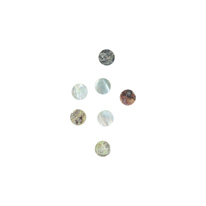 BACCOT15 - 20mm (12pcs) AGOYA - CIRCLE - NATURAL CURVE, ORIGINAL BACK, TUMBLED POLISHED - OCEAN SHELL STUDIOS