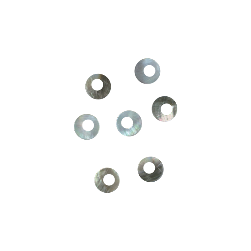 BBCOCCT25 - BMOP - CIRCLE OFFSET HOLE - NATURAL CURVE, CLEAN BACK, TUMBLED POLISHED - OCEAN SHELL STUDIOS