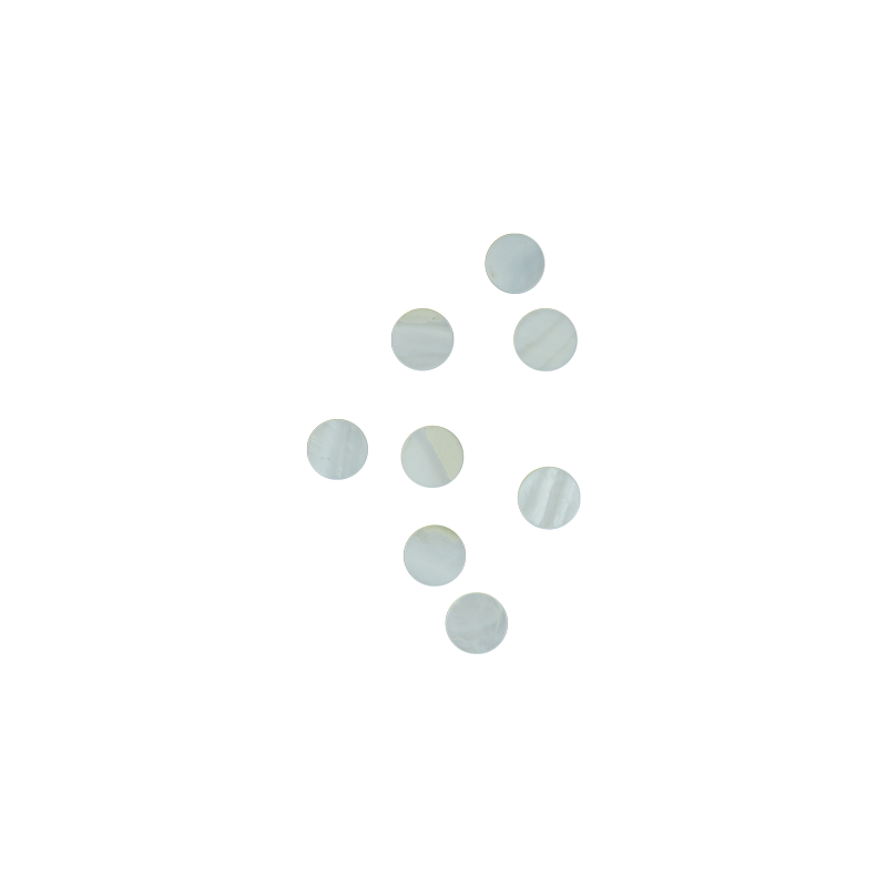 BFCFCT12.5 - F/W MOP - CIRCLE - FLAT, CLEAN BACK, TUMBLED POLISHED - OCEAN SHELL STUDIOS