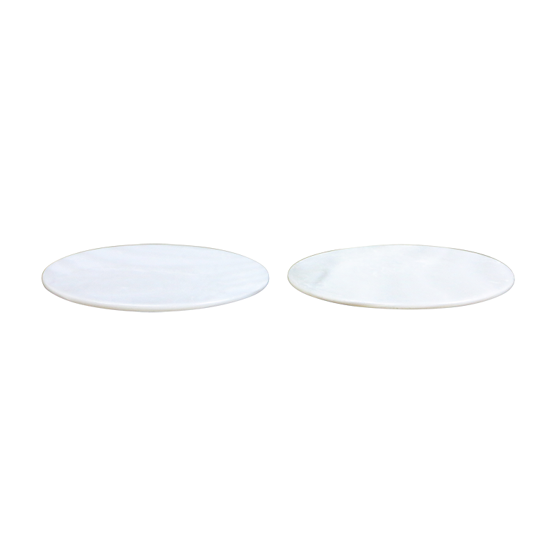 BFCFCT45_3 - F/W MOP - CIRCLE - FLAT, CLEAN BACK, TUMBLED POLISHED - OCEAN SHELL STUDIOS