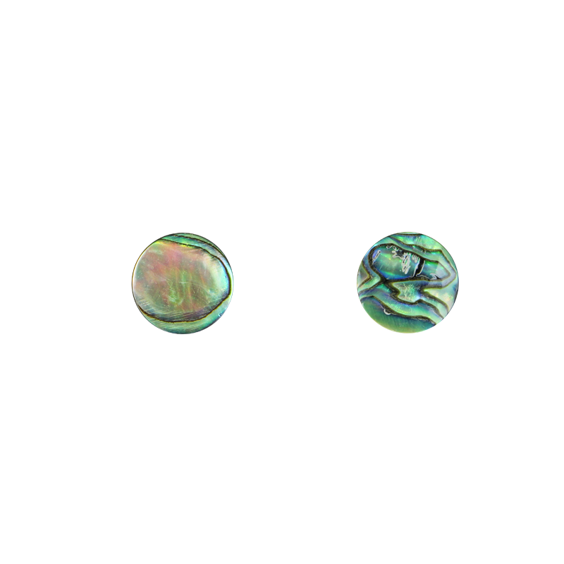 BPCCCT15_2 - PAUA - CIRCLE - NATURAL CURVE, CLEAN BACK, TUMBLED POLISHED - OCEAN SHELL STUDIOS