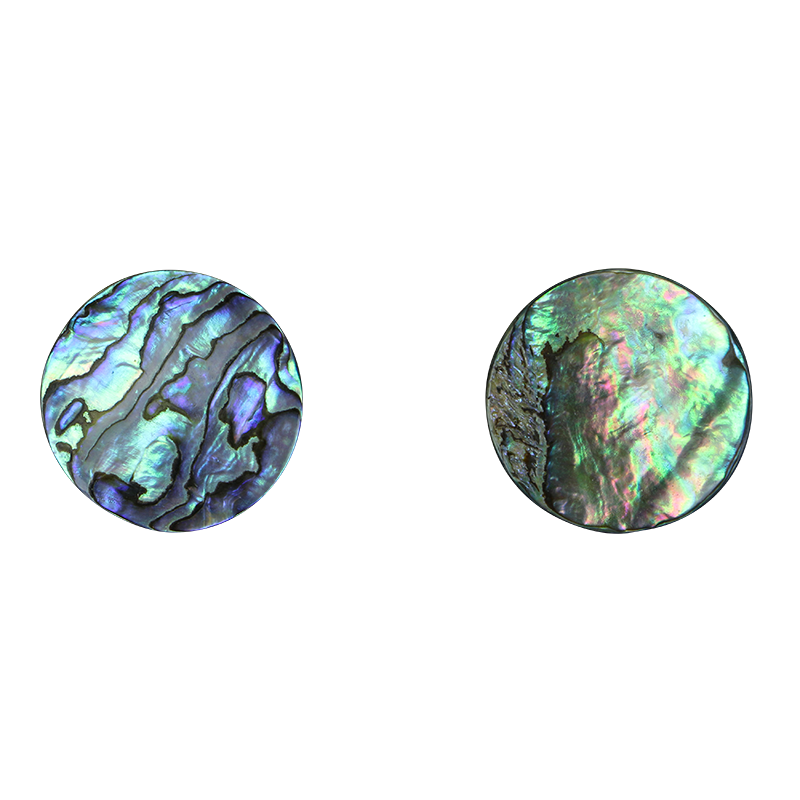 BPCCCT35_2 - PAUA - CIRCLE - NATURAL CURVE, CLEAN BACK, TUMBLED POLISHED - OCEAN SHELL STUDIOS