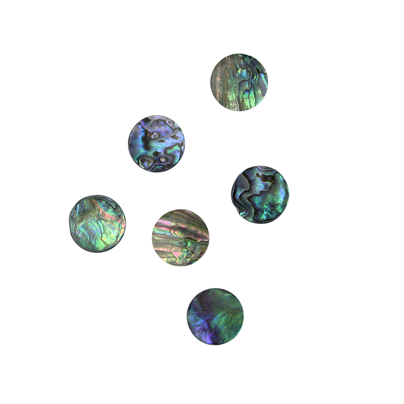 BPCCGT30.6 - PAUA - CIRCLE - NATURAL CURVE, GROUND BACK, TUMBLED POLISHED - OCEAN SHELL STUDIOS