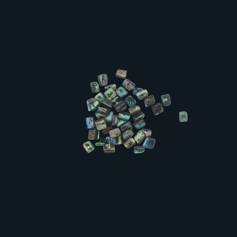 BPC SCATTER - SHELL BEAD - PAUA CHUNK - 8*10MM (48PCS) - OCEAN SHELL STUDIOS