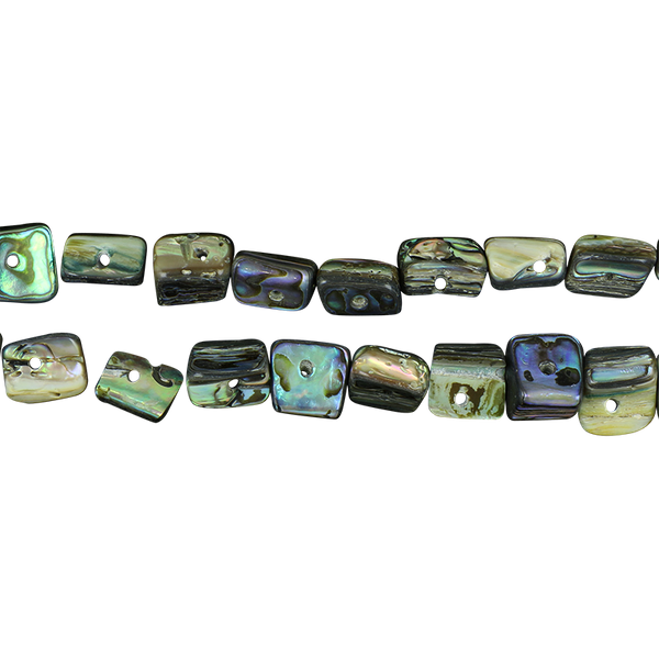 BPC STRAND - SHELL BEAD - PAUA CHUNK - 8*10MM (48PCS) - OCEAN SHELL STUDIOS