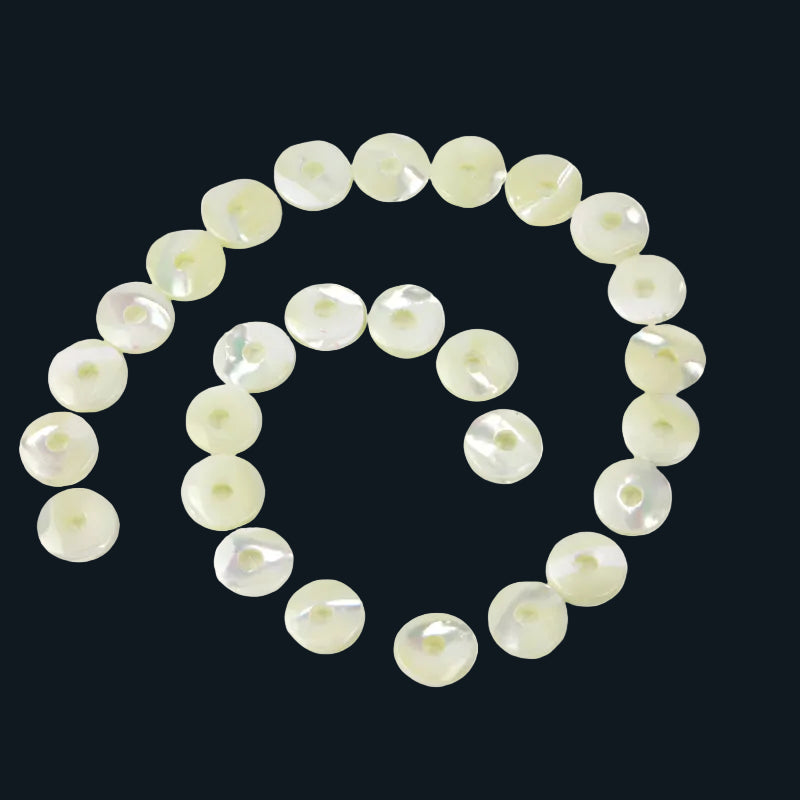BTDL SCATTER - SHELL BEAD - TROCHUS HEISHI DONUT - OCEAN SHELL STUDIOS