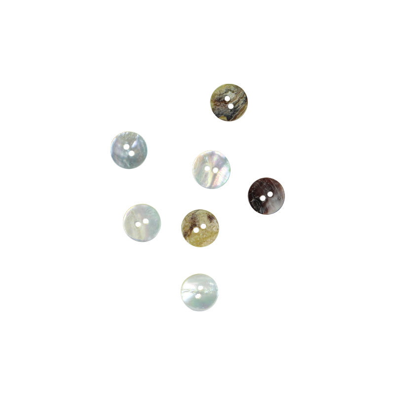 BUA15G - 15mm [24L] (12pcs) BUTTON AGOYA - OCEAN SHELL STUDIOS
