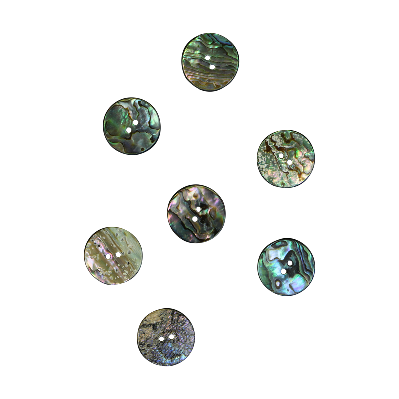 BUP22.5G - 22.5mm [36L] (12pcs) BUTTON PAUA - OCEAN SHELL STUDIOS
