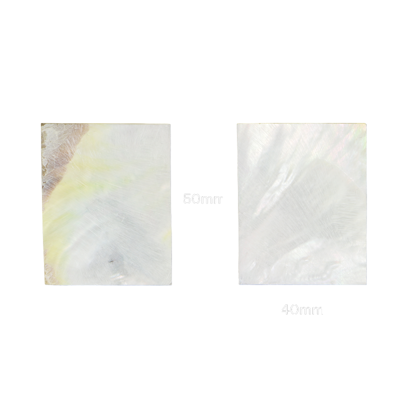 BWYRFGN40_2 - 50x40mm (12pcs) WMOP WY - RECTANGLE - FLAT, GROUND BACK, NOT POLISHED - OCEAN SHELL STUDIOS
