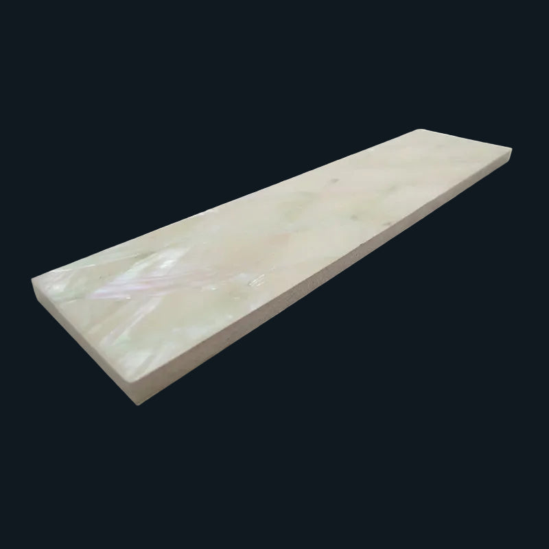 TAP50 - 200x50mm SHELL VENEER TILE ABALONE PEARL NATURAL - OCEAN SHELL STUDIOS