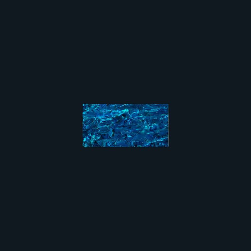 TB150 - 150x75mm SHELL VENEER TILE PAUA BLUE SAPPHIRE - OCEAN SHELL STUDIOS