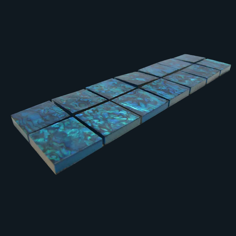 TBM - 25x25mm (14pcs) SHELL VENEER TILE PAUA BLUE SAPPHIRE - OCEAN SHELL STUDIOS