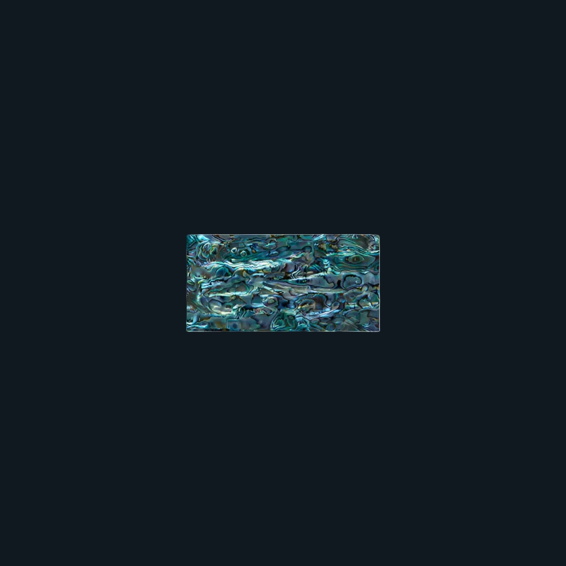 TP150 - 150x75mm SHELL VENEER TILE PAUA ALL NATURAL - OCEAN SHELL STUDIOS