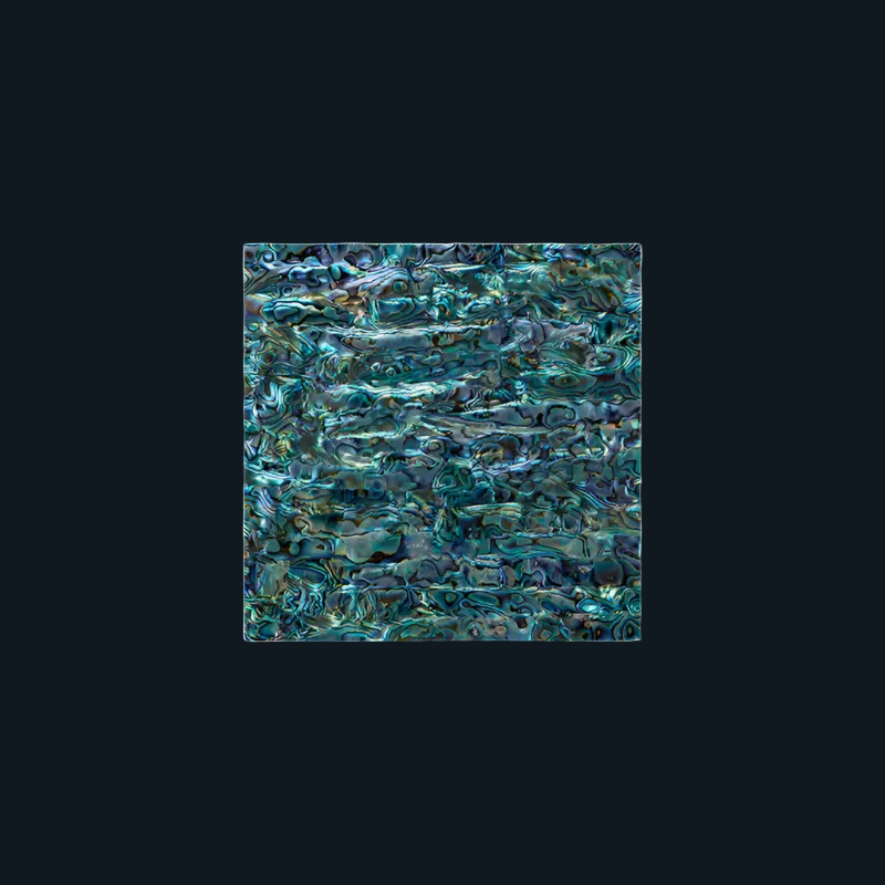 TP200 - 200x200mm SHELL VENEER TILE PAUA ALL NATURAL - OCEAN SHELL STUDIOS