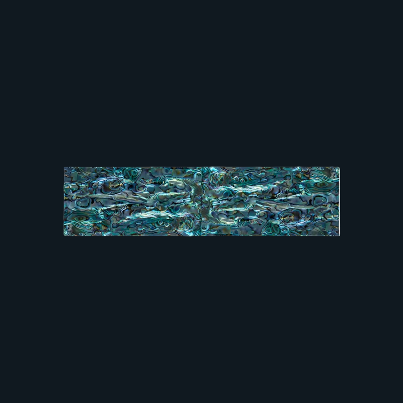 TP300 - 300x75mm SHELL VENEER TILE PAUA ALL NATURAL - OCEAN SHELL STUDIOS