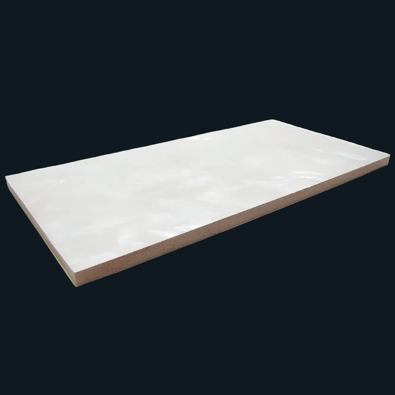TWP100 - 200x100mm SHELL VENEER TILE WHITE MOTHER OF PEARL - OCEAN SHELL STUDIOS