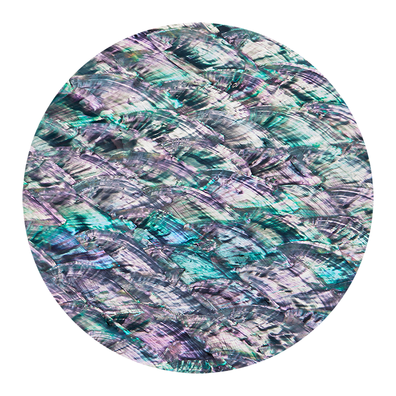 VCAGM200 - RETAIL READY - SHELL VENEER COATED - ABALONE PEARL GREY METALLIC - OCEAN SHELL STUDIOS
