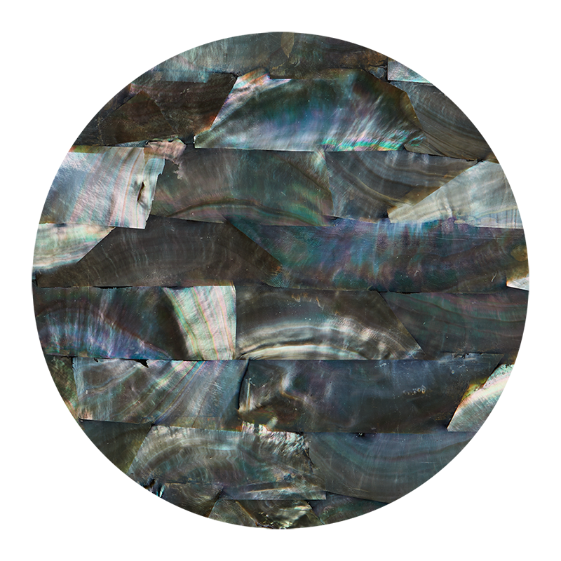 VCBS200 - RETAIL READY - SHELL VENEER COATED - BMOP NATURAL STRIP - DARK - OCEAN SHELL STUDIOS