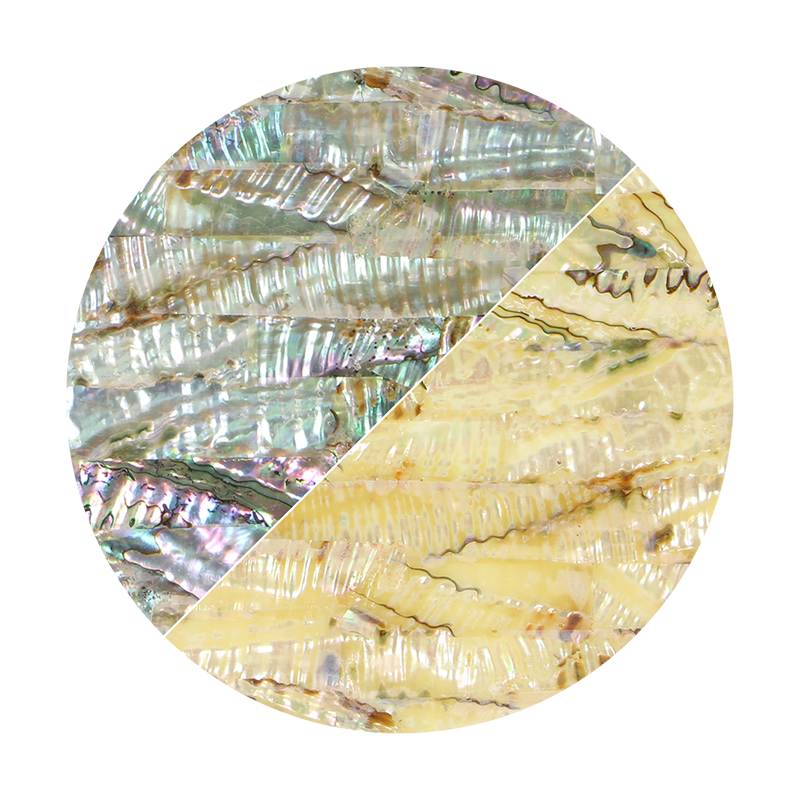 VUMP240_2 - SHELL VENEER UNCOATED - MEXICAN ABALONE PINK - OCEAN SHELL STUDIOS
