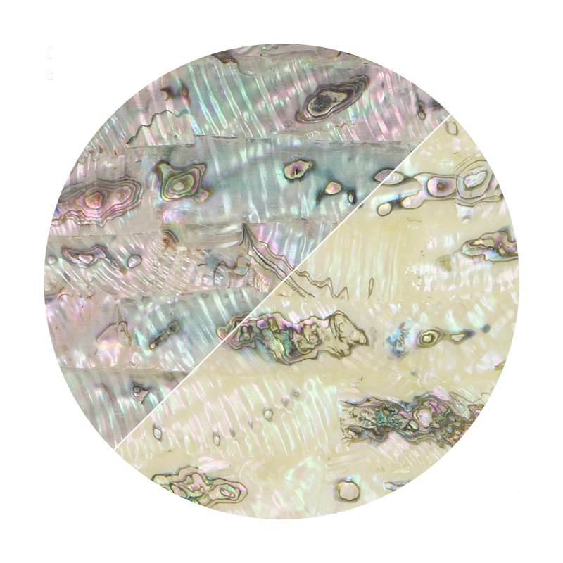 VUMRX240_2 - SHELL VENEER UNCOATED - MEXICAN ABALONE GREEN RIPPLE XTRA-LIGHT - OCEAN SHELL STUDIOS